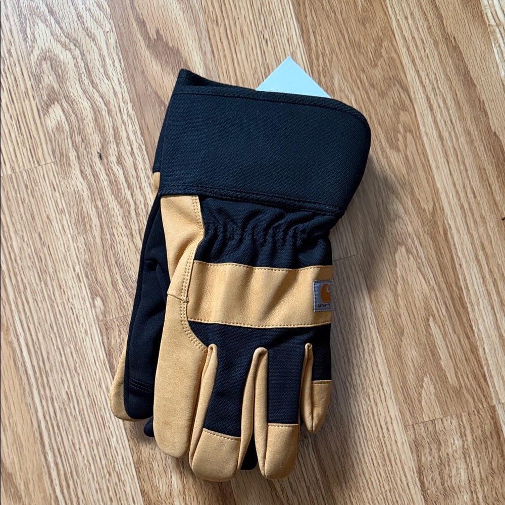Carhartt Men's Black and Tan Work Gloves